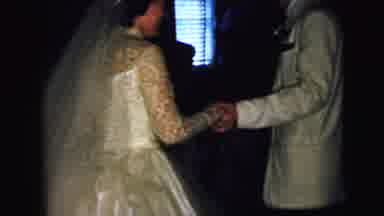 Camden New Jersey USA (1964): Bride And Groom Dance In Their Wedding Day Along