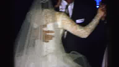 Camden New Jersey USA (1964): Dancing Couple Married Suit Dress Lace Ring Pocket