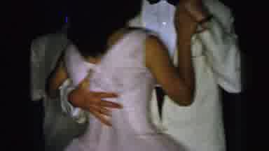 Camden New Jersey USA (1964): A Woman And A Man Are Laughing And Dancing Happily