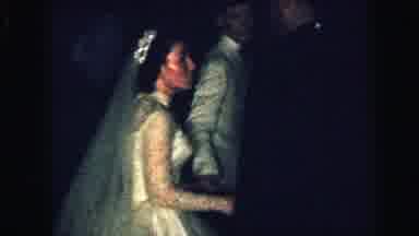 Camden New Jersey USA (1964): Moment Of Happiness After A Marriage Where Wife And