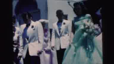 Camden New Jersey USA (1964): Several Pairs Of Men In White Coats And Women In
