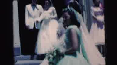 Camden New Jersey USA (1964): Italian Wedding In White