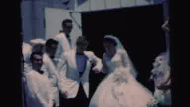 Camden New Jersey USA (1964): Moment Of A Great Joy After A Marriage Where Wife