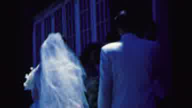 Camden New Jersey USA (1964): A Bride And A Groom Are Walking To The Church To