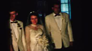 Camden New Jersey USA (1964): Wedding Family Reunion Groom And Bride Smiling As A