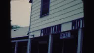 Camden New Jersey USA (1964): A Man Smiling Then The Front Of The Fountain Hotel