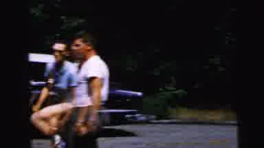 Camden New Jersey USA (1964): They All Person Are Walk To The Place In A Bus