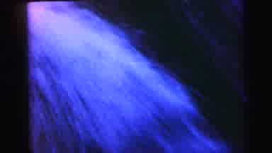 Camden New Jersey USA (1964): Camera Panning Upward Over A Pretty Waterfall Before