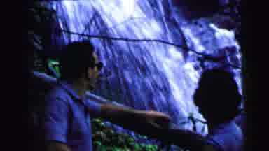 Camden New Jersey USA (1964): They Are Standing Near The Waterfall And Talking And