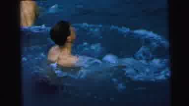 Camden New Jersey USA (1964): Young Man Taking A Dive Into The Water Then