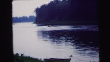 Camden New Jersey USA (1964): Big Waveless Lake For Boat And Boat Rides On
