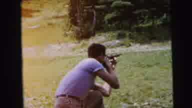 Camden New Jersey USA (1964): Male Pointing At Target Hunting
