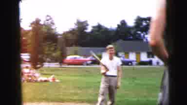 Camden New Jersey USA (1964): People Are Playing In The Cricket On The Ground