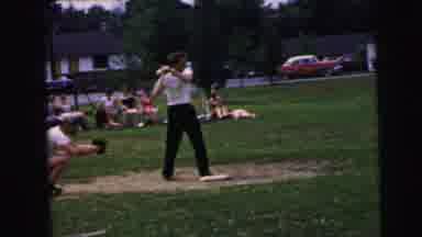 Camden New Jersey USA (1964): The Person Is Doing Plating Cricket In The Ground