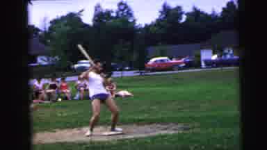 Camden New Jersey USA (1964): People Are Playing In The Garden Very Happily