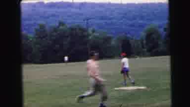 Camden New Jersey USA (1964): Outdoor Park Provides Room For A Skins Vs Shirts