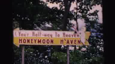Camden New Jersey USA (1964): Different Signs Seen For Honeymoon Haven Along The