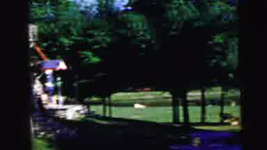 Camden New Jersey USA (1964): Mid-Twentieth Century House And Yard With Trees And