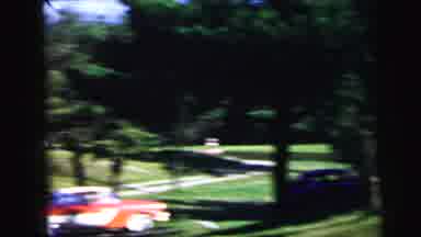 Camden New Jersey USA (1964): People Having A Wedding Near A Family Home With Cars
