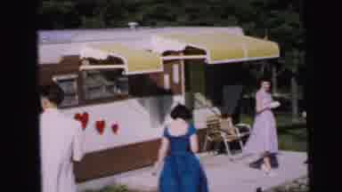 Camden New Jersey USA (1964): Vintage Video Of Couple Walking Down Hill Towards