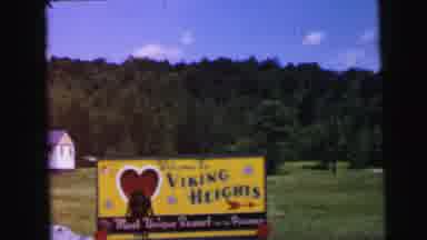 Camden New Jersey USA (1964): Love Couple Resort Sign In The Countryside