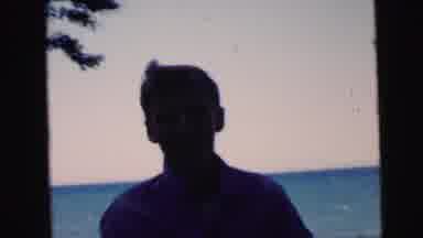 Camden New Jersey USA (1964): Guy Coming Out Of The Beach Into A Neighborhood