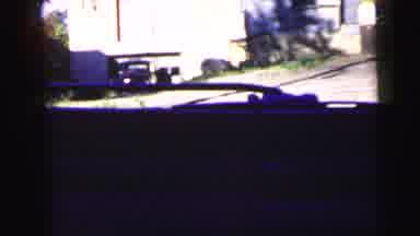 Camden New Jersey USA (1964): Dash Video Of Cars Driving Past Old House And Store