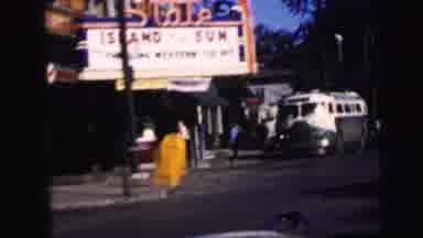 Camden New Jersey USA (1964): Scene On Mainstreet In A Town As People Gather To