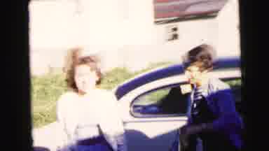 Camden New Jersey USA (1964): The Car Dropped Out The Persons On The Road They Are