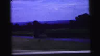 Camden New Jersey USA (1964): Street And Nature Green Grass Trees Dirt Lake Open