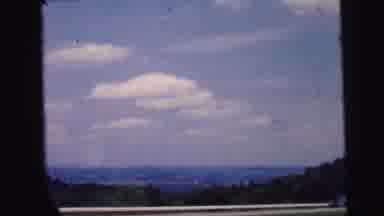 Camden New Jersey USA (1964): In The Car Video Of Clouds And Gas Station AndaMan