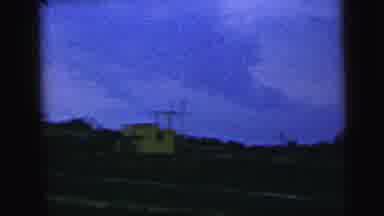 Camden New Jersey USA (1964): Sun Is Setting On A Rural Area There Is A Small