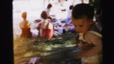 Camden New Jersey USA (1964): Woman Holding A Baby Then Two Children One In A