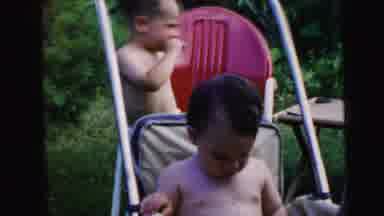 Camden New Jersey USA (1964): Brothers Playing Together At A Family Get Together