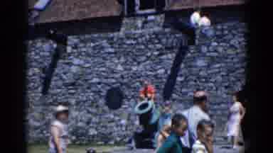 Charlestown North Carolina (1964): A Crowd Of People In Front Of A Historical