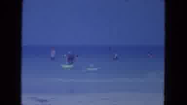 Clearwater Florida (1964): People Swimming In The Vast Blue Calm Waters Of The