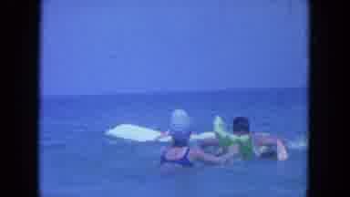 Clearwater Florida (1964): Women And A Man Swimming In An Open Ocean