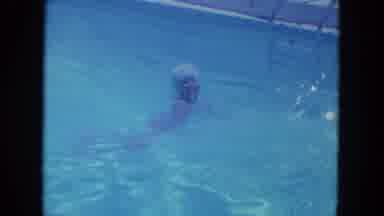 Clearwater Florida (1964): Man Jumps Off Of A Diving Board Into A Pool Then A
