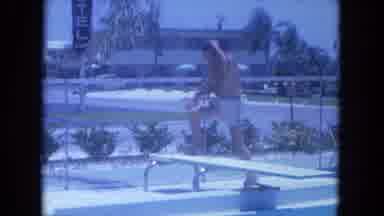 Clearwater Florida (1964): The Person Is Doing Swimming In The Swimming Pool