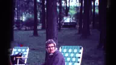 Cleveland Ohio (1964): Large Group Of People Sitting On Picnic Tables Enjoying A