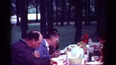 Cleveland Ohio (1964): Eating Hotdogs At Picnic