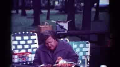 Cleveland Ohio (1964): Sitting Down Eating With A Jacket On Then People At The