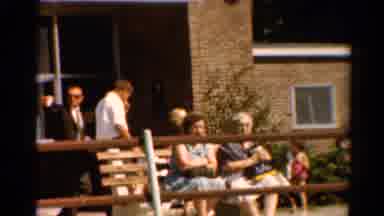 Cleveland Ohio (1964): Old People Sitting On A Bench Talking