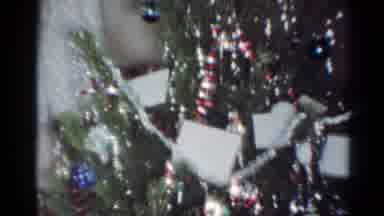 Cleveland Ohio (1964): Close Up Of A Christmas Tree Showing Christmas Cards