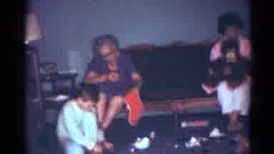 Cleveland Ohio (1964): Family Christmas Children Presents Toys Morning Messy