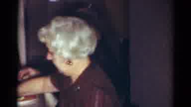 Cleveland Ohio (1964): Smiling Home Dinner Food Eating Table Family Friends
