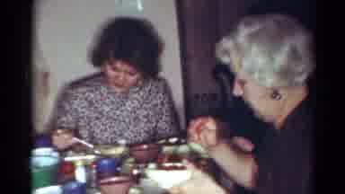 Cleveland Ohio (1964): Women Eating Dinner At Home