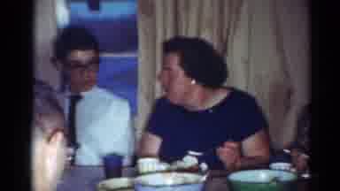 Cleveland Ohio (1964): Family Talking While Having Dinner Together At Home In The