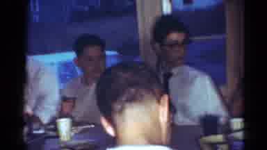 Cleveland Ohio (1964): One Family Sitting In The Dining Table And Eat A Dinner And