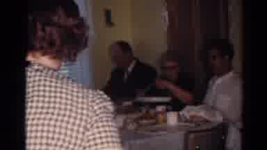 Cleveland Ohio (1964): The Family Members Are Enjoyed In The Dining Table